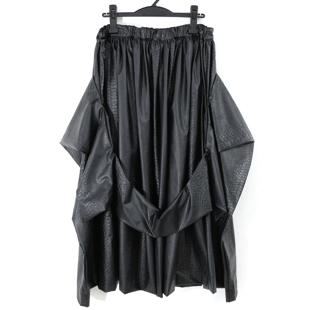 ファッションコムデギャルソン　Cacophonyパイソンパターンフープデザインロングスカート