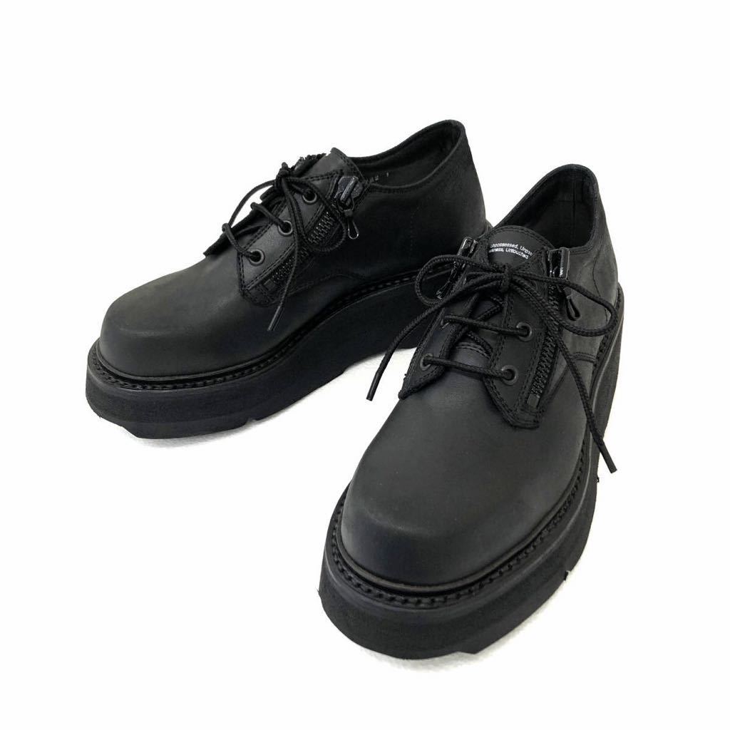 DOUBLE ZIP THICK-SOLED SHOES Black
